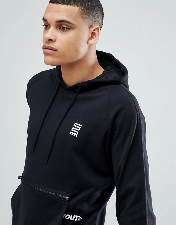 Jack & Jones Core Hoodie With Pouch Pocket - Black