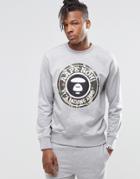 Aape By A Bathing Ape Crew Neck Sweatshirt - Gray
