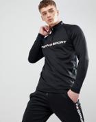 Penn Sport Muscle Track Top In Black - Black