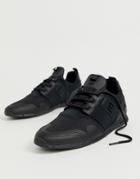 Lacoste Menerva Elite Sneakers In Triple Black