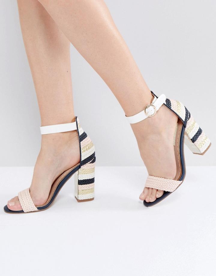 Miss Kg Ebony Blush Heeled Sandals - Pink