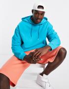 Asos Design Set Oversized Hoodie In Blue-blues