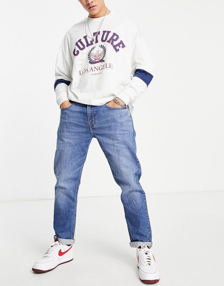 Levi's 502 Tapered Hi-ball Jeans In Navy