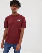 The North Face Simple Dome T-shirt In Red Exclusive At Asos - Red