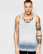Cheap Monday Tank Focus Inverted Blue Slub - Inverted Blue