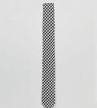 Heart & Dagger Tie In Dogstooth - White