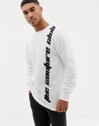 The Couture Club Long Sleeve T-shirt With Side Logo - Stone
