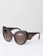 Dolce & Gabbana Round Sunglasses - Brown