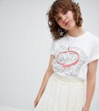 Reclaimed Vintage Inspired Cowboy Wanted T-shirt - White