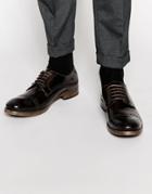 Base London Campbell Leather Brogue Shoes - Brown