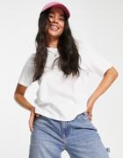 Weekday Essence T-shirt In White - White