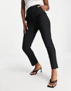 Topshop Slim Cigarette Pants In Black