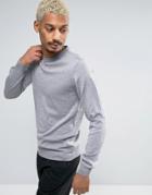 Casual Friday Sweater In Wool Mix - Gray