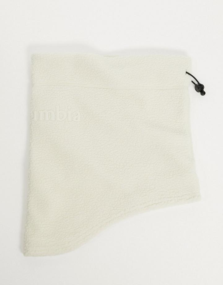 Columbia Csc Ii Fleece Neck Gaiter In Cream-white