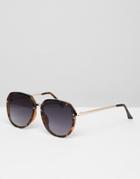 Jeepers Peepers Chunky Frame Cat Eye Sunglasses - Brown