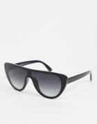 Aj Morgan Visor Style Sunglasses In Black