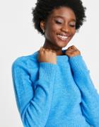 Stradivarius Round Neck Sweater In Bright Blue-blues