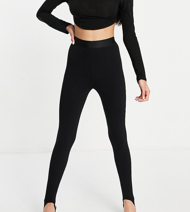 Asyou Knit Stirrup Leggings In Black - Part Of A Set