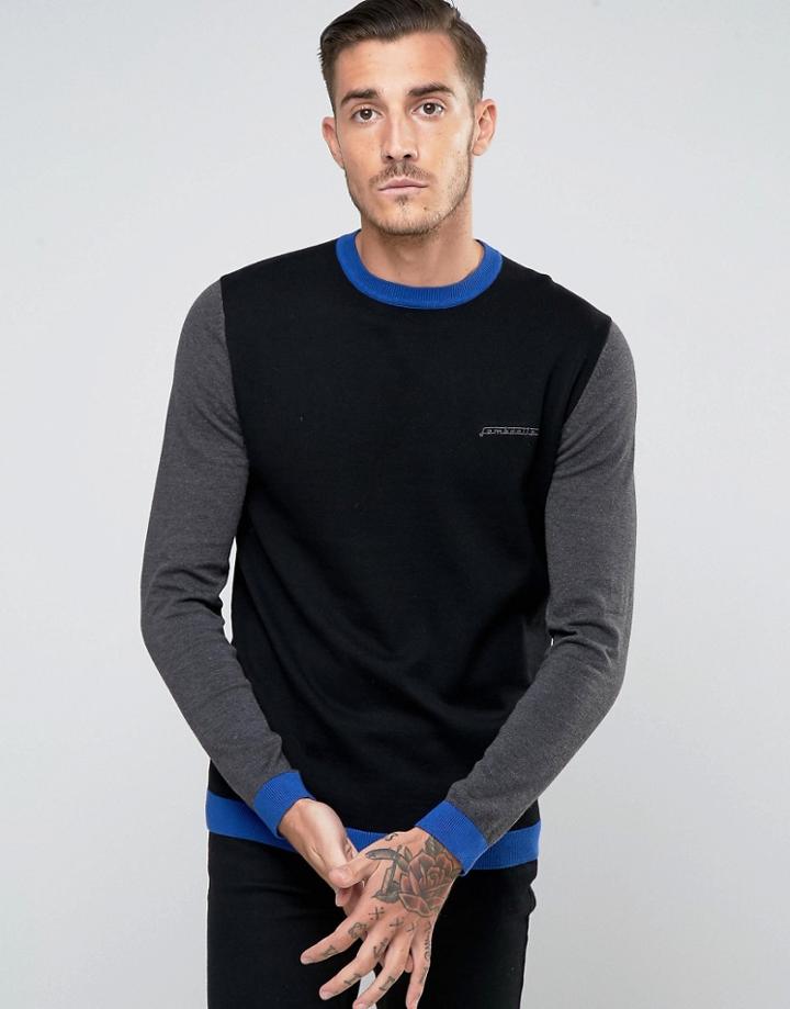 Lambretta Knitted Sweater - Black