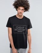 Cheap Monday Standard T-shirt Thin Box Logo Pocket - Black