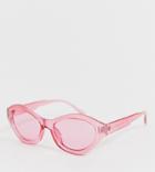 South Beach Pink Frame And Lens Sunglasses - Pink