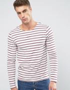 Scotch And Soda Striped Long Sleeve T-shirt - Red