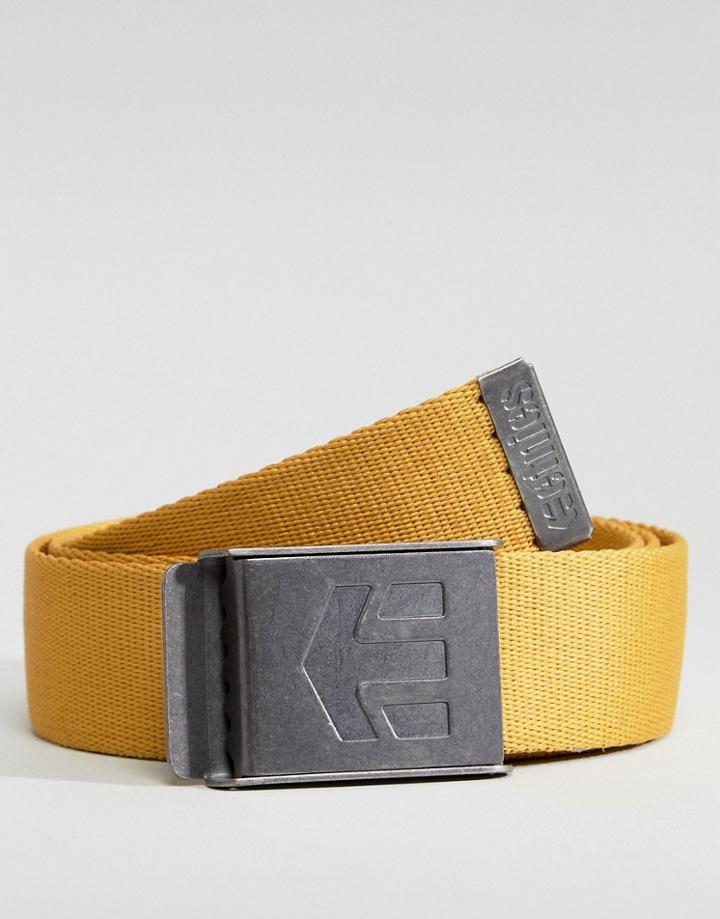 Etnies Staplez Belt In Yellow - Yellow