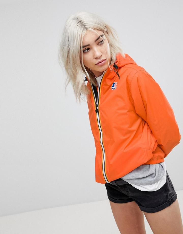 K-way Claude 3.0 Waterproof Zip Through Jacket - Orange