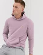 Farah Clerkenwell Over Head Hoodie Sweat In Lilac - Purple