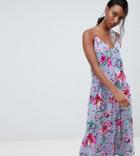 Vero Moda Tall Floral Button Through Cami Dress - Multi