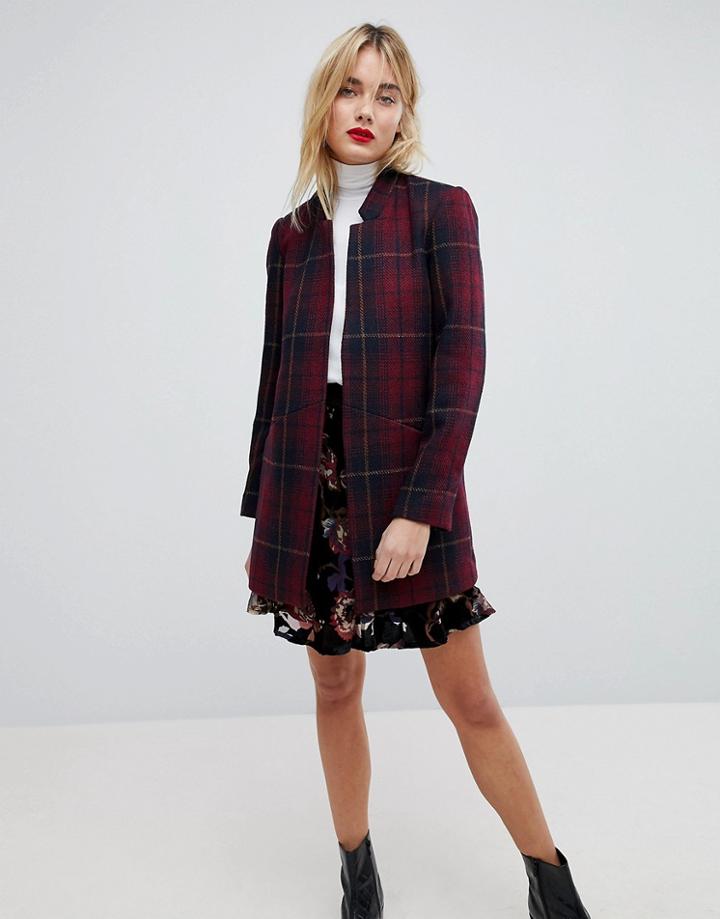 Vero Moda Check Print Blazer - Multi