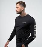 Nicce Long Sleeve T-shirt With Camo Sleeve Logo Exclusive To Asos - Black