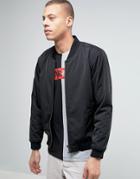 Dr Denim Mason Black Bomber Jacket - Black