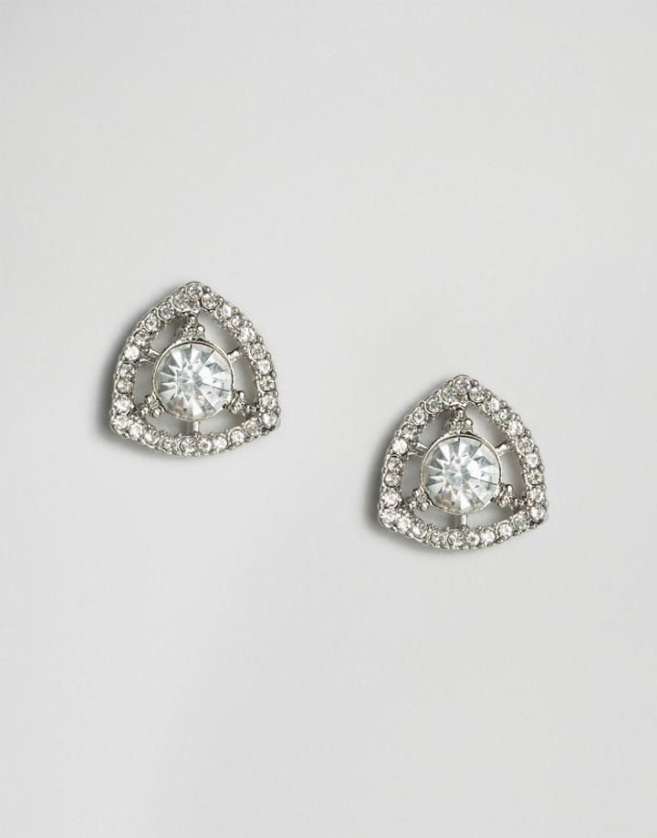 Pieces Dera Stud Earrings - Silver