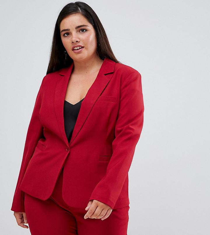 Unique 21 Hero Tailored Single Button Blazer - Purple