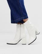 Raid Emery White Ankle Boots - White