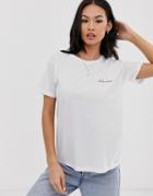 Asos Design T-shirt With Days Of The Week-white