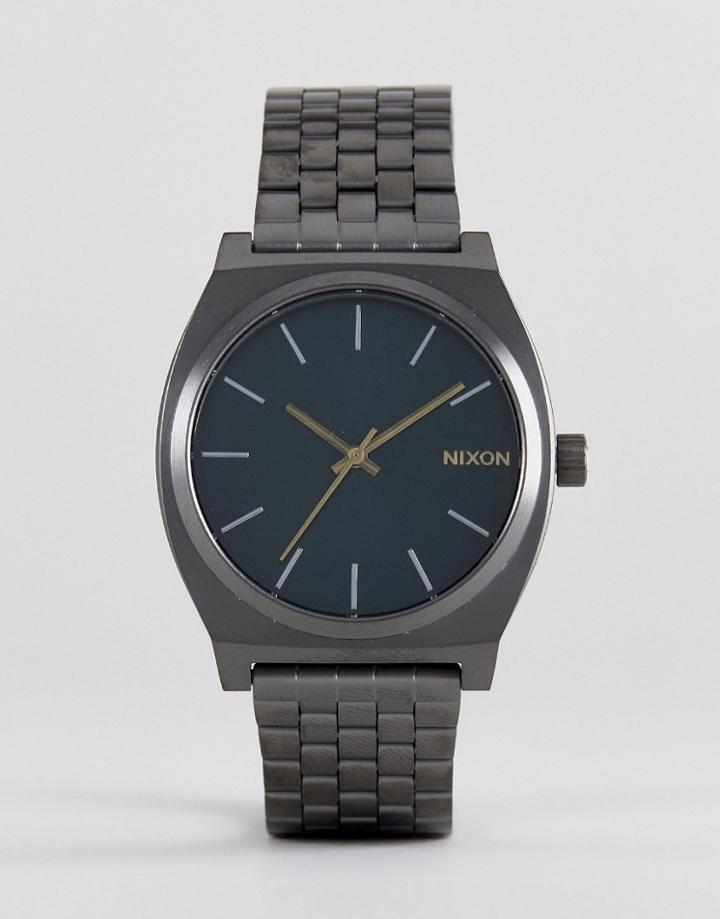 Nixon Glades Time Teller Bracelet Watch In Silver - Silver