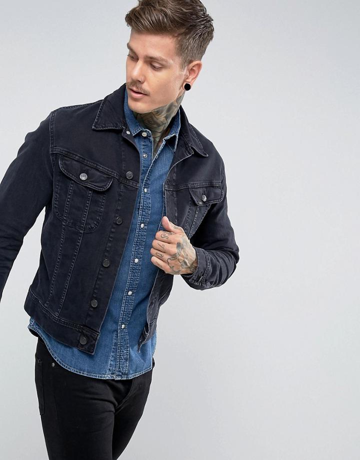 Lee Rider Jacket Slim Vintage Fit Blue Black - Navy