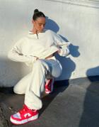 Nike Trend Fleece 1/4 Zip Sweatshirt In Cream-white