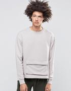 Systvm Keez Sweater With Pocket - Gray