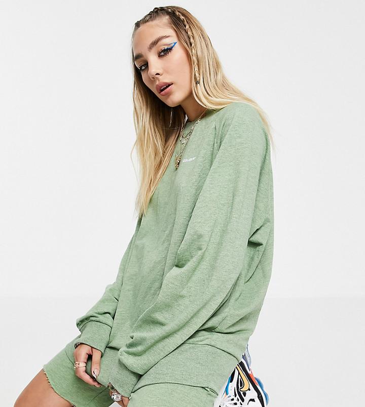 Collusion Overdyed Heather Coordinating Sweatshirt-multi