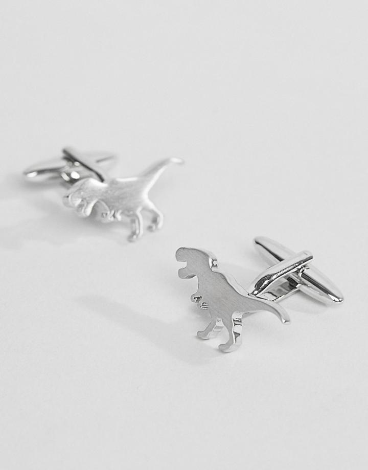 Moss London Dinosaur Cuff Links - Silver
