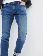 Esprit Slim Fit Jeans With Dynamic Stretch - Blue
