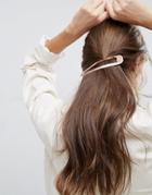 Asos Oversize Rose Gold Snap Hair Clip - Copper