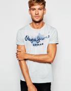 Pepe Jeans Golders Logo T-shirt - Gray