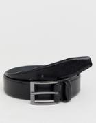 Boss Elloy Grain Leather Belt In Black - Black