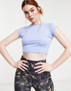 South Beach Cap Sleeve Top In Lilac-purple