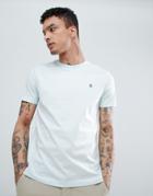 Original Penguin Small Logo Crewneck Slim Fit T-shirt In Light Blue - Blue