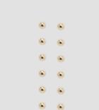 Asos Pack Of 6 Tiny Stud Multipack Earrings - Gold